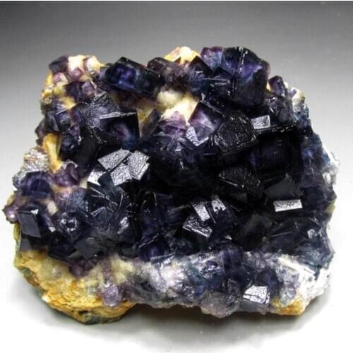 590g Purple Blue Phantom Fluorite Cluster - crystals and stones healing Mineral specimen Home Decor feng shui decoration