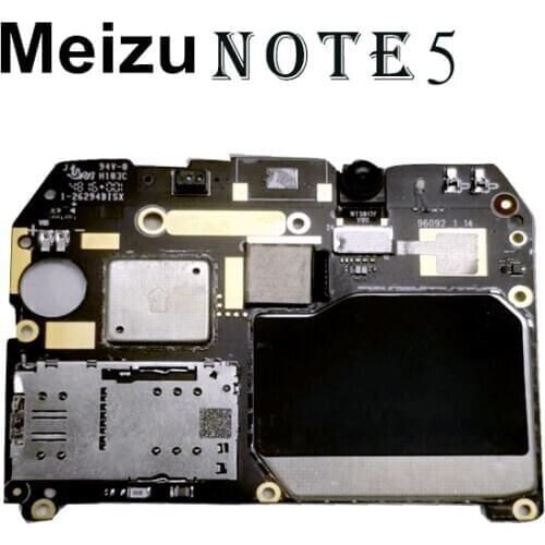 Unlocked Electronic Panel Mainboard Motherboard Circuits Flex Cable With Firmware For Meizu Meilan M5 note5 note 5 32G