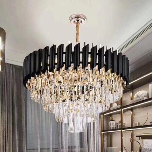 Modern Lighting Chandelier Luxurious Crystal Chandelier for Living Room Dining Room Gold Crystal Chandelier LED Lights