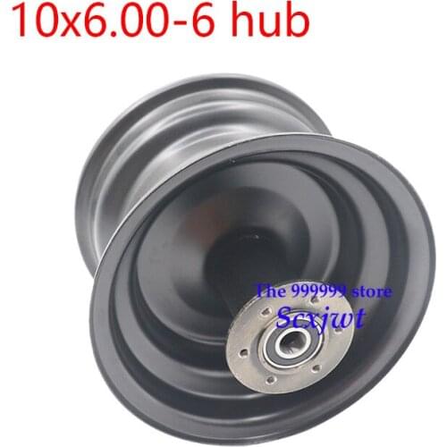 Disc brake Hub 10x6.00-6 Tubeless Tire Front Wheel Rim Outer Tire 10*6.00-6 hub For Citycoco Scooter Modified Accessories parts