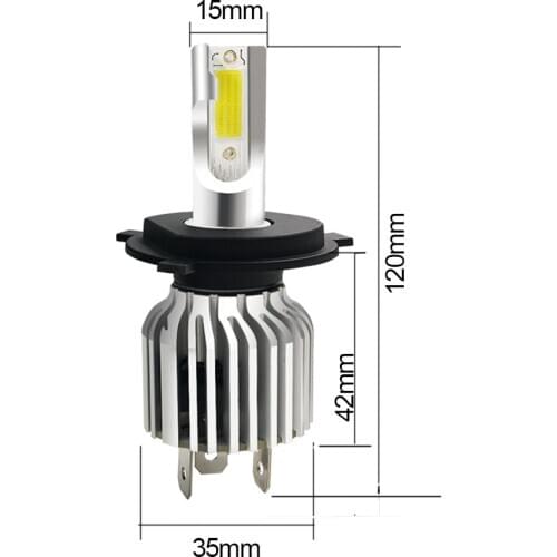 Pair Branco Bombillas H7 H4 H1 13000lm LED Car Headlight Bulb HB3 HB4 H11 H8 HIR2 12V 6500K 12V 24V LED H7 Canbus LED Auto Lamps