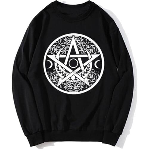 The Witches Dark Fantasy Comedy Film Hoodie PENTAGRAM - PENTACLE Relaxed Fit Spring Autumn Sweater Streetwear Harajuku