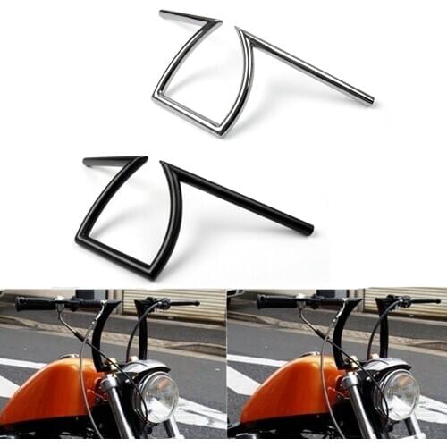 Artudatech Universal 7/8" 22mm Drag Handlebar Z Bar Motorcycle Chopper Bobber Custom