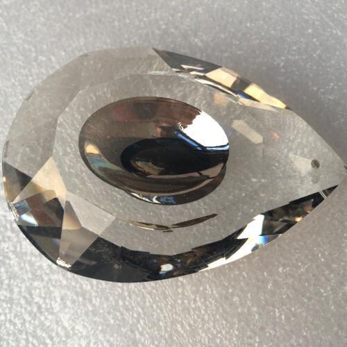 Top Quality 50pcs Wholesale Price 76mm Crystal Chandelier Suncatcher Pendant Crystal Chandelier Parts Home Decoration+free rings