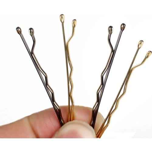 Barrette Grip Clip Gold Hair Pins Hair Styling Accessories Tools For Girl Hair Waved U Shaped Bobby Clip Pin