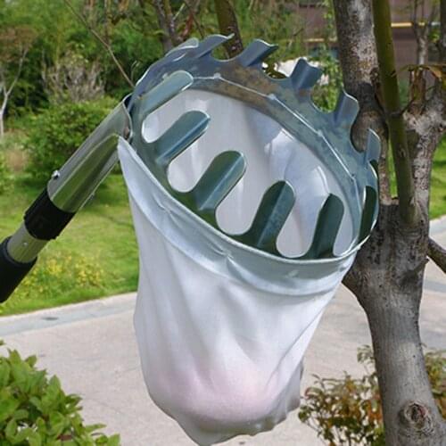 1Pcs Metal Fruits Catcher Fruit Picker Tool Head Basket Portable Fruits Catcher For Harvest Picking Citrus Pear Garden Tools