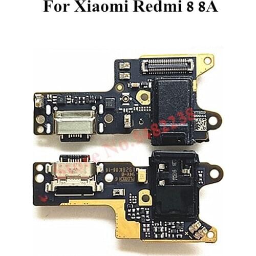 100% Original USB Charging Dock Port Flex cable For Xiaomi Redmi 8 8A USB Charger Plug with Microphone Headphone Jack Connector