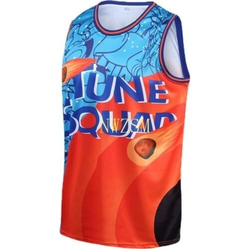 3 style Costume Space Jam JAMES 6# Movie Tune Squad Basketball Jersey Set Sports Air Slam Dunk Sleeve Shirt Singlet Uniform