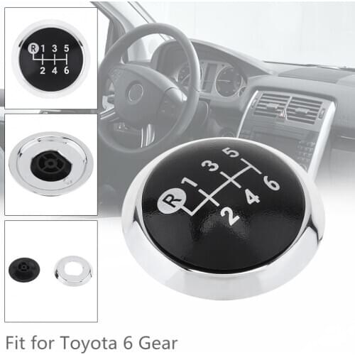 6 Speed Manual Styling ABS Gear Shifter Shift Lever Knob Stick Handball Head Cover Fit for TOYOTA Corolla 1.8MT 2007-2013