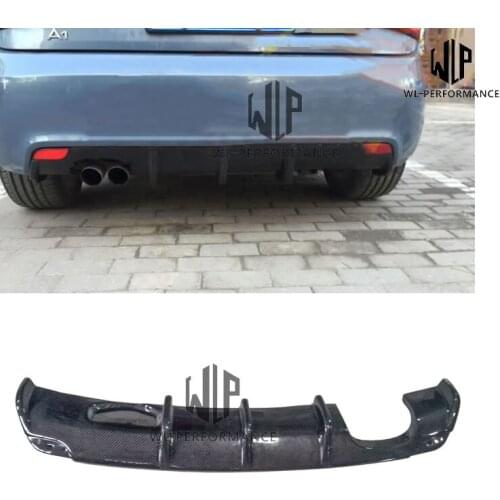 A1 High Quality Carbon Fiber Rear Lip Diffuser Car Styling For Audi A1 Back Bumper Car Body Kit 2013-2016