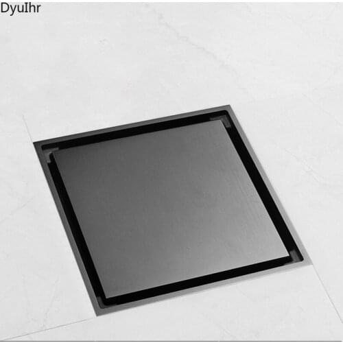 Bathroom accessories gun gray deodorant floor drain invisible copper rectangular bathroom washing machine floor drain DyuIhr