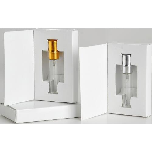 20pcs/lot 5ml perfume atomizer Customizable Paper Boxes And Glass Perfume Bottle With Atomizer Packaging