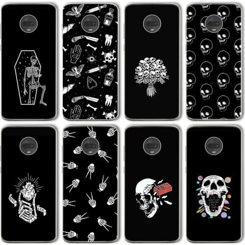 Ciciber Funda Case For Motorola Moto G10 G30 G9 G8 E7 E6S G7 G6 E6 G5 G5S E5 One Macro Plus Play Power Lite Skeleton Funny TPU