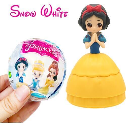 FGHGF Princess NEW IN BALL EGG Snow White Princess Dolls Baby Dolls Bebek Toy For Kid Gift Girl Y19041203