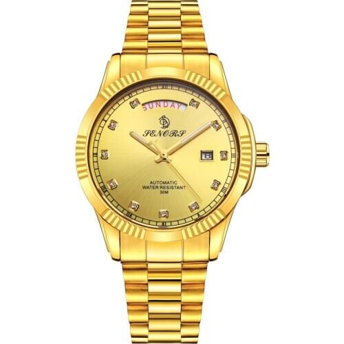 Roles Gold Automatic Mechanical Watches Men Solid Stainless Steel Band Sliver Waterproof Sport Business Senors Male Clock