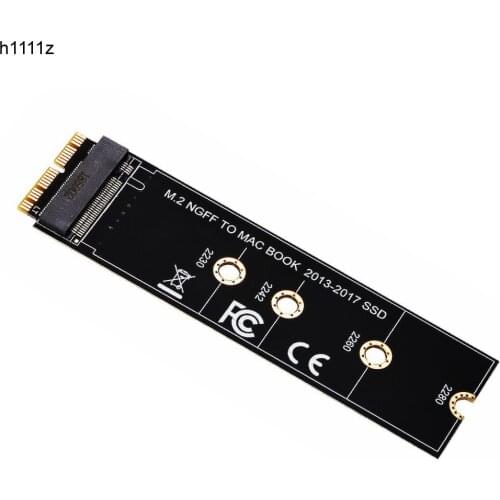 M key M.2 NGFF PCIe AHCI M2 SSD Adapter Card for 2230-2280 SSD Adapter For 2013 2014 2015 2017 MACBOOK Air A1465 A1466 Pro A1398