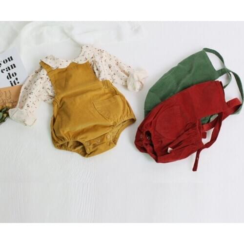 New born Baby Romper Corduroy Autumn Baby Clothes Casual Girls Romper Cotton Toddler Jumpsuit For Girls Boys Clothes Overalls