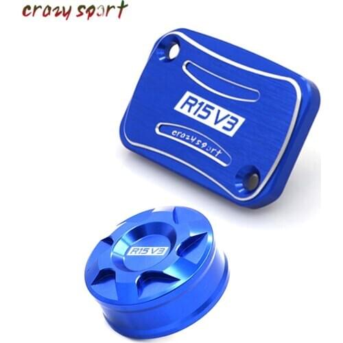 Front Rear Brake Fluid Reservoir Cover For YAMAHA R15 R15 V3 R15V3 2017-2020 2018 2019 Master Cylinder Motorcycle Accessories