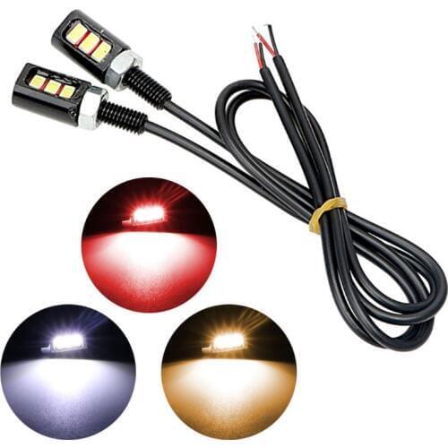 12V 3W Screw Bolt 5630 SMD 3 LED Lights Car Motorcycle Number License Plate Lamp