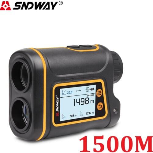 SNDWAY Telescope Laser Range Finder for Hunting Golf Sports 600M/1000M/1500M Monocular Rangefinder Laser Distance Meter Tools