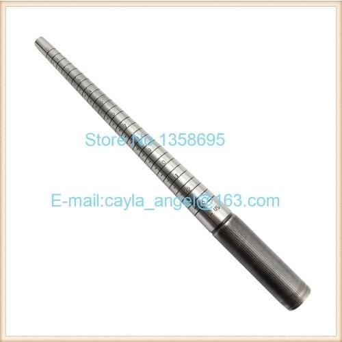 Jewellery making Size 0-13 Metal Ring Sizers Stick and Mandrel Jewelry Sizing Tool