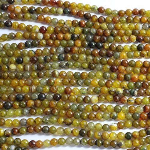 Natural Yellow Dragon Vein Agat stone carnelian onyx 6mm 8mm 10mm 12mm new fashion round loose beads diy jewelry 15inches A35