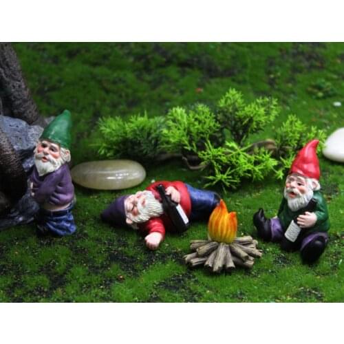 New Personality Garden Decoration Elf Resin Crafts Cross-border Micro-Landscape Scene Set Decoration Dwarf