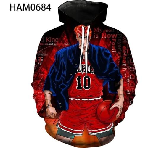 2021New Design Slam Dunk Master Brand Long Sleeve Sweatshirt Spring and Autumn 3D Printing Hoodie Boys and Girls Casual Hip Hop