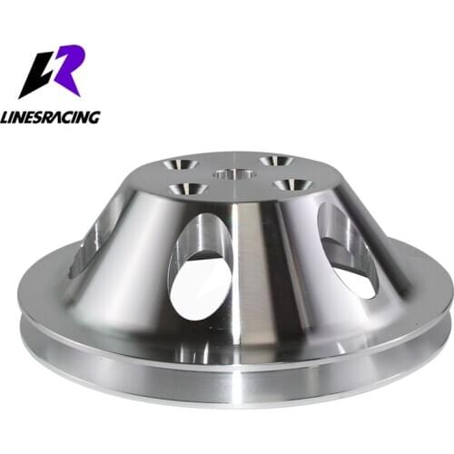 Fit for Small Block Chevy Aluminum Water Pump Pulley 1 Groove LWP Long Water Pump Fit For Small Block Chevy 327 305 350