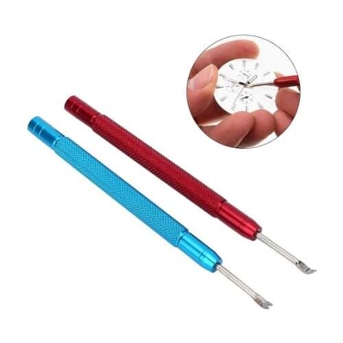 2pcs Aluminum Alloy Watch Hand Presser Watch Hour Minute Second Hand Pressing Setting Removing Watch Repair Tool for Watchmaker