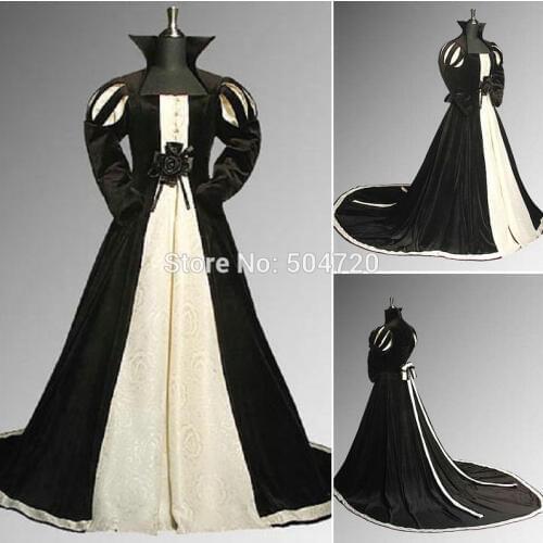 R-051 Victorian Gothic/Civil War Southern Belle loose Ball Gown Dress Halloween Vintage dresses Custom made