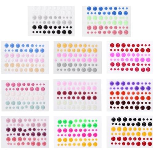 Resin Assorted Dot DIY Scrapbook Enamel Stickers Self-adhesive Photo Album Decor Various Colors Sticker for Scrapbooking/ DIY