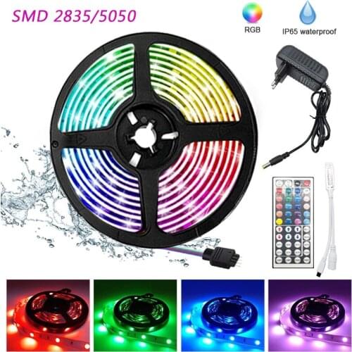 Smart Home LED Strip Light Bluetooth/WIFI Remote RGBSMD 2835/5050 Led Light Tape DC12V Waterproof 5m/10m/15m/20m Ribbon Flexible