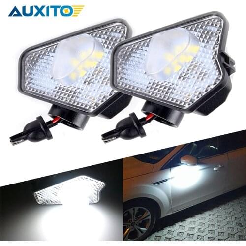 AUXITO 2x LED Under Side Mirror Puddle Light No Error Led Bulb Canbus Car Lamp For Mercedes Benz W218 C218 X218 W212 S212 W176