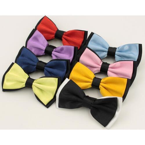 VEEKTIE Fashion Bow ties For Men Formal Classic 24 Solid Candy Colors bowtie Casual Butterfly Cravat Wedding Grooms Corbatas