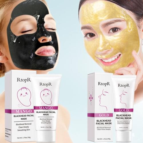 Gold And Mango Blackhead Mud Nose Oilcontrol Deep Cleansing Shrink Pore Peeling Acne Treatment Mask Moisturizing Whitening Cream
