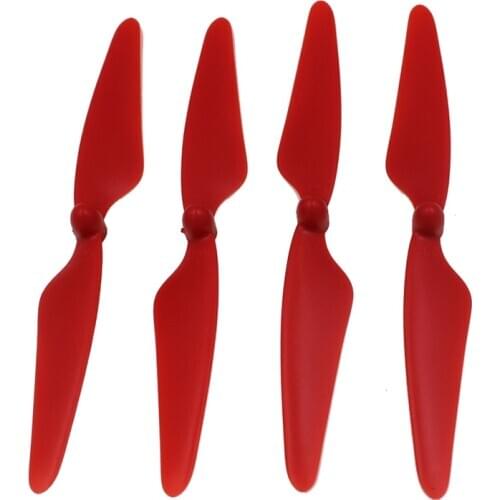 4Pcs For Hubsan H501S X4 RC Quadcopter Propellers Blades 2CW/2CCW, Red