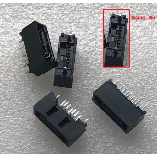 5PCS) Desktop computer motherboard PCB circuit board sata7 socket slot direct dip gold-plated contact