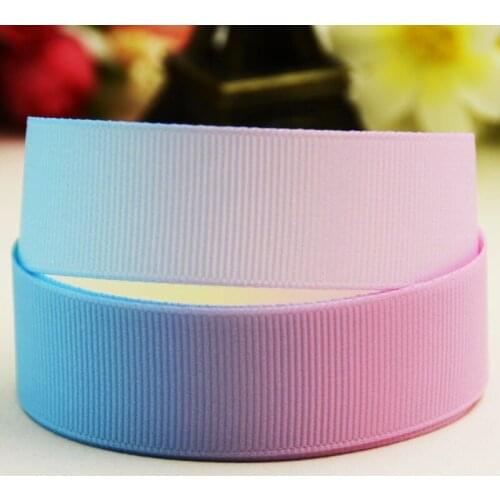 7/8'' 22mm,1" 25mm,1-1/2" 38mm,3" 75mm Ruban satin Gradient Cartoon printed Grosgrain Ribbon party decoration 10 Yards X-02838