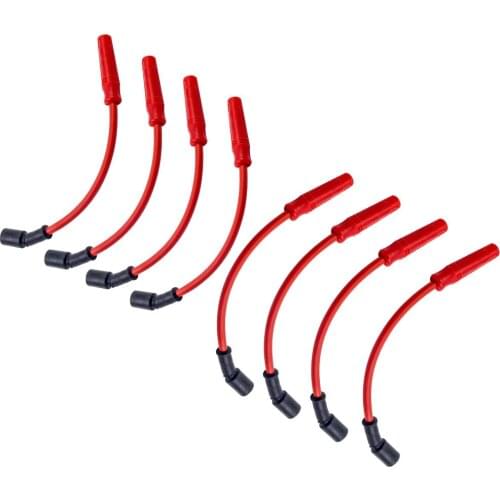 8X 10.5mm Spark Plug Wires for GMC Sierra for Chevy LS LT LTZ 4.3 6.0 1999-2013