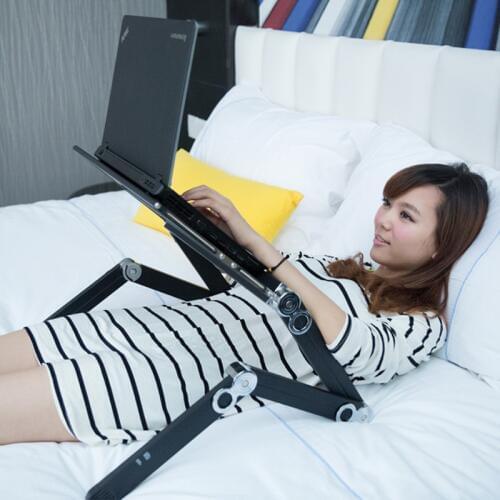 Aluminum Laptop Stand Home Bed Computer Desk Lazy IPAD Folding Office laptop Desk