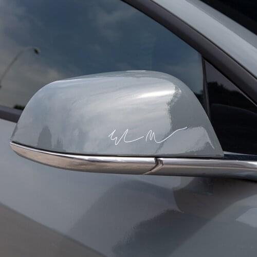 Elon Musk Signature Car Sticker For Tesla Model 3 2021 Accessories Creative Auto Stickers Model3 / X/Y/ SAutomobile Decals