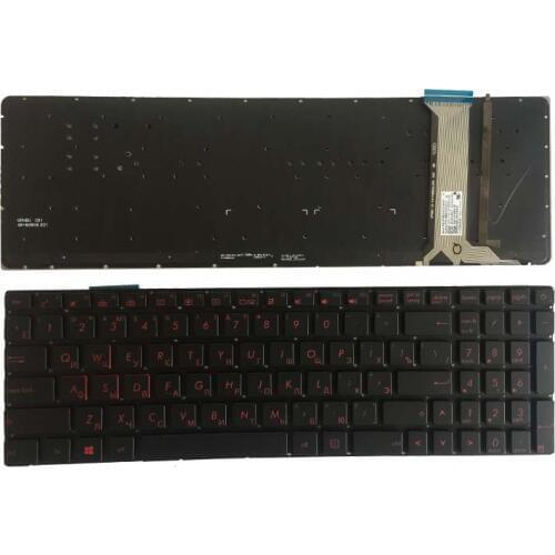 For ASUS GL552 GL552J GL552JX GL552V GL552VL GL552VW N751 N751J N751JK N751JX G551VW backlit Russian RU laptop keyboard