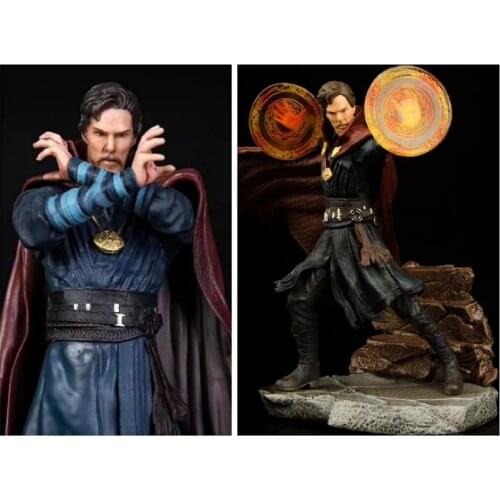 18/22cm Disney Marvel Avengers Anime Figure Doctor Strange 1/10 Statue PVC Action Figures Collectible Model Toys For Kids Gifts