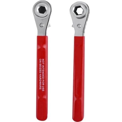 Car Styling Reversible 5/16 Inch+10mm Hex Head Battery Bolt Side Battery Wrench Terminal Battery Ratchet Wrench 5.5In/14Cm Long