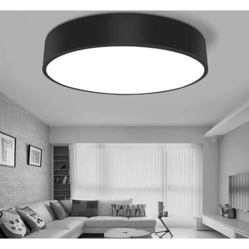 HAWBOIRRY ultra-thin LED living room chandelier hall bedroom restaurant hotel room office modern minimalist round ceiling lamp