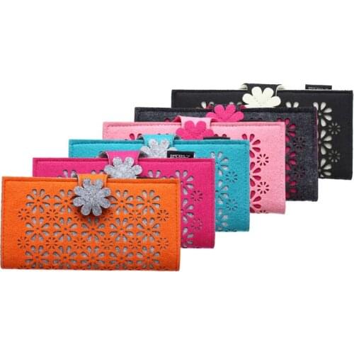 2087 Women New Fashion Long Hasp Wallet Cute Purse for Juniors Flower Pattern Design Magnetic Snap Closure Credit Store