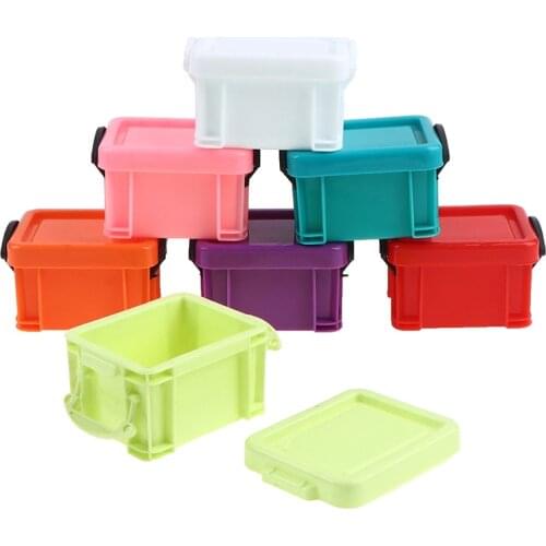 Hot sale 1:6 Cute MINI Dollhouse Miniature Furniture accessories dollhouse Storage Box