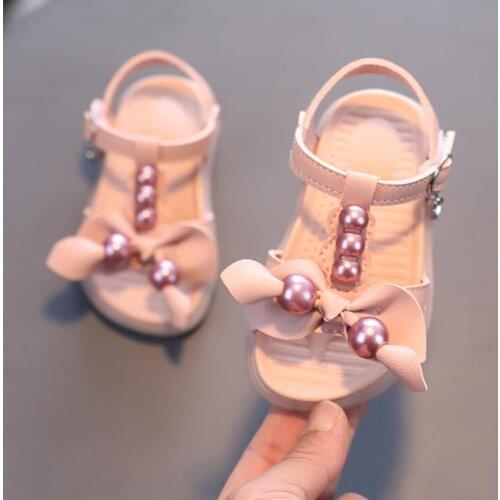 Fashion Bow Baby Sandals For Girls Princess Shoes Kids ChildrenS Summer Sandals Beach Flats Toddlers Shoe