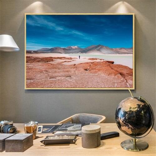 Modern Art Landscape Canvas Painting clouds Mountain Plant Poster Wall Picture For Living Room Home Decor Cuadros